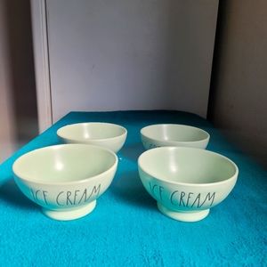 Rae Dunn ice cream bowls 4 pcs